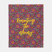 Bloemkunst Romantiseer het Gewone Aangepast Cadeau Fleece Deken (Voorkant)