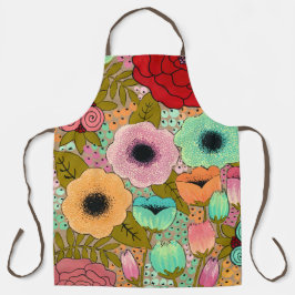 Bloemkunst schilderij Bloemen Kunstenaar Pip Gerar Schort