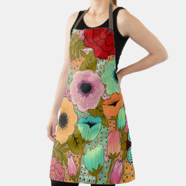 Bloemkunst schilderij Bloemen Kunstenaar Pip Gerar Schort