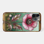 Bloemkunstwerk in elegante gouden lijst Case-Mate iPhone case (Achterkant (horizontaal))