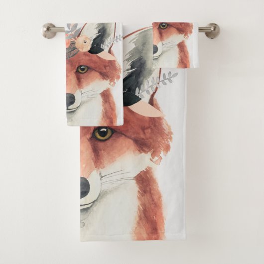 Bloemkweekforestvos Bad Handdoek (Insitu)