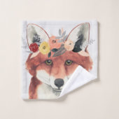 Bloemkweekforestvos Bad Handdoek (Wasdoekje)