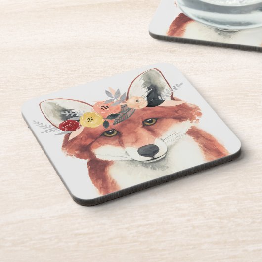 Bloemkweekforestvos Bier Onderzetter (Linkerzijde)