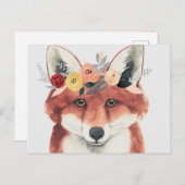 Bloemkweekforestvos Briefkaart (Voorkant / Achterkant)