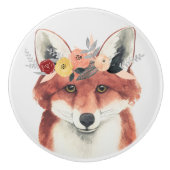 Bloemkweekforestvos Keramische Knop (Voorkant)