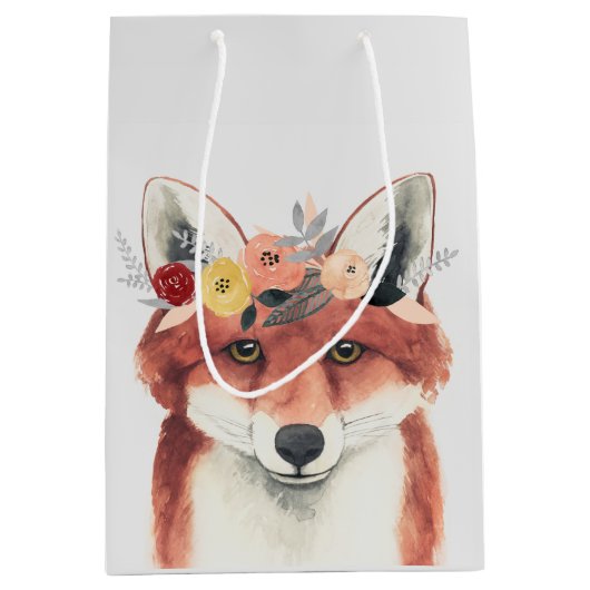 Bloemkweekforestvos Medium Cadeauzakje (Voorkant)