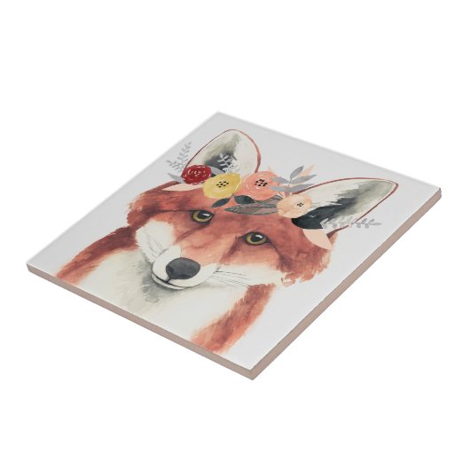 Bloemkweekforestvos Tegeltje (Zijkant)