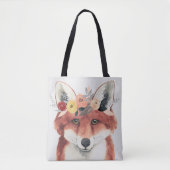 Bloemkweekforestvos Tote Bag (Voorkant)
