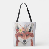 Bloemkweekforestvos Tote Bag (Achterkant)