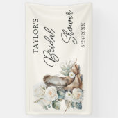 Bloemlaarzen en Bubble Western Vrijgezellenfeest Spandoek (Verticaal)