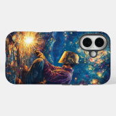 Bloemlasser-Abstracte laskunst Vibrant Case-Mate iPhone Case (Achterkant (horizontaal))