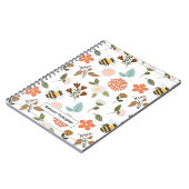 Bloemlente narcis & bijen | Gepersonaliseerd Notitieboek (Linkerzijde)