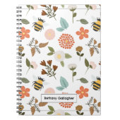 Bloemlente narcis & bijen | Gepersonaliseerd Notitieboek (Voorkant)