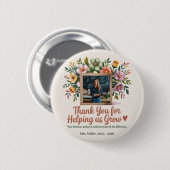 Bloemleraar Button – Dank u Cadeau (Voorkant /achterkant)