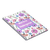 Bloemleraar Naam/klas Kleurrijk  Notitieboek (Rechterzijde)