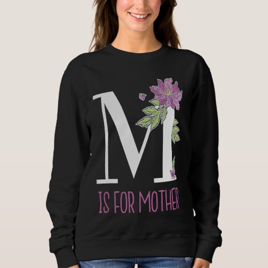 Bloemletters M is voor Moeder Trui (Voorkant)