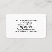 Bloemlezing Prediker 3:8 KJV Bijbelvers Visitekaartje (Achterkant)