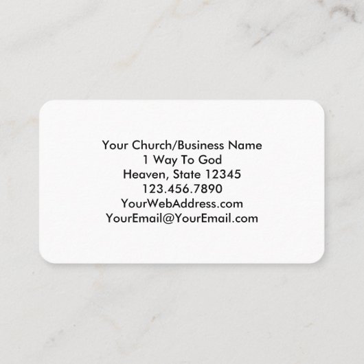 Bloemlezing Prediker 3:8 KJV Bijbelvers Visitekaartje (Achterkant)