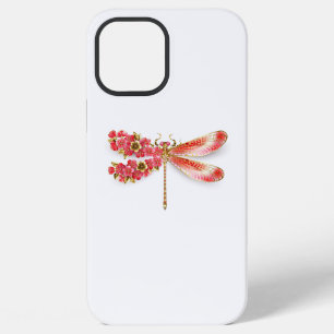 Bloemlibel met juwelen sakura iPhone 12 pro max hoesje