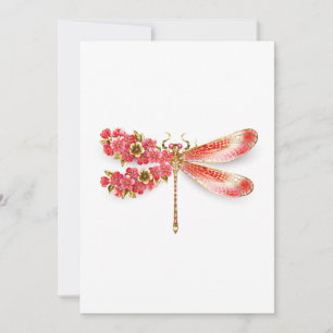 Bloemlibel met sieraden sakura bedankkaart