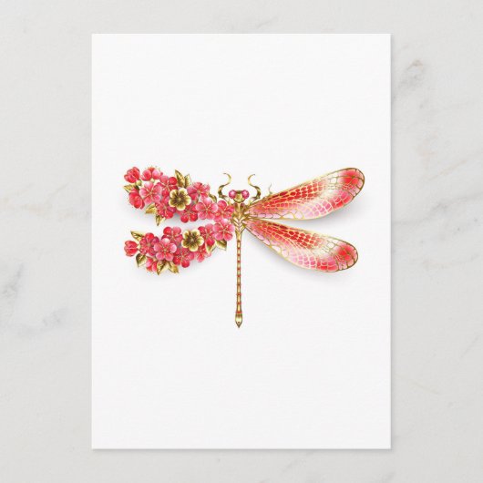 Bloemlibel met sieraden sakura informatiekaartje (Voorkant)