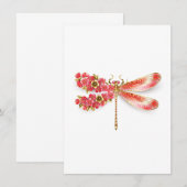 Bloemlibel met sieraden sakura informatiekaartje (Voorkant / Achterkant)
