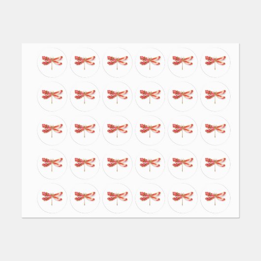 Bloemlibel met sieraden sakura labels (Vel)