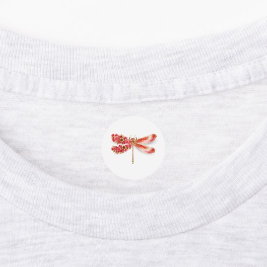 Bloemlibel met sieraden sakura labels (Aangebracht)