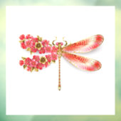 Bloemlibel met sieraden sakura raamsticker (Vel 3)