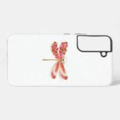 Bloemlibel met sieraden sakura samsung galaxy hoesje (Achterkant horizontaal)