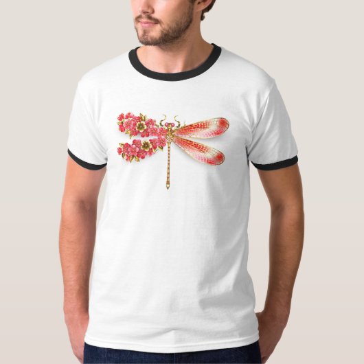 Bloemlibel met sieraden sakura t-shirt (Voorkant)