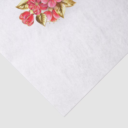 Bloemlibel met sieraden sakura tissuepapier (Detail)