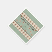  bloemlicht groen servet (Hoek)