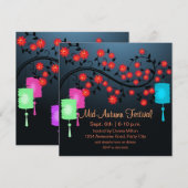 Bloemlichten en lantaarns Uitnodiging (Voorkant / Achterkant)