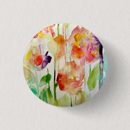 bloemliefde ronde button 3,2 cm