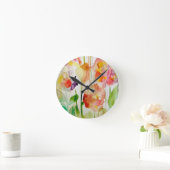 bloemliefde ronde klok (Huis)