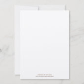 Bloemliefdesboom Roze bloemen bruiloft-uitnodiging Kaart (Achterkant)