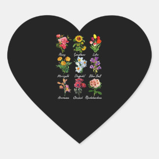 bloemliefhebbers - botanische natuur planten hart sticker