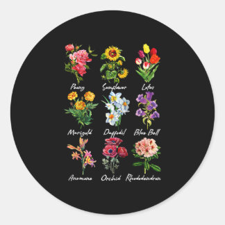 bloemliefhebbers - botanische natuur planten ronde sticker