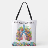 Bloemlongen - zie terug tote bag (Achterkant)