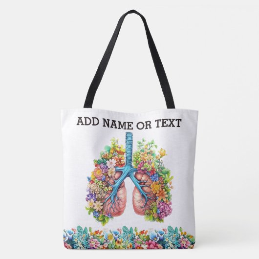 Bloemlongen - zie terug tote bag (Achterkant)