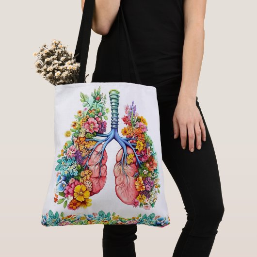 Bloemlongen - zie terug tote bag (Dichtbij)