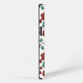 Bloemloos naadloos patroon vogels en vlinders iPhone hoesje (Rechterkant)