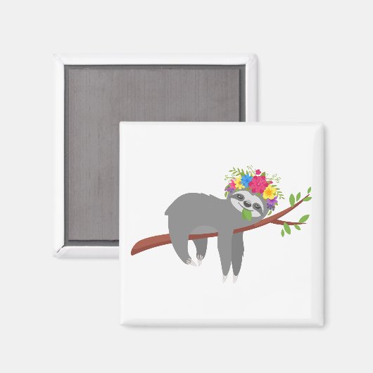  bloemluiaard magneet (Voorkant / Achterkant)