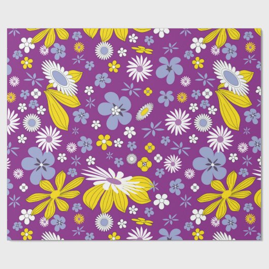 bloemmacht het verpakken document cadeaupapier (Vlak)