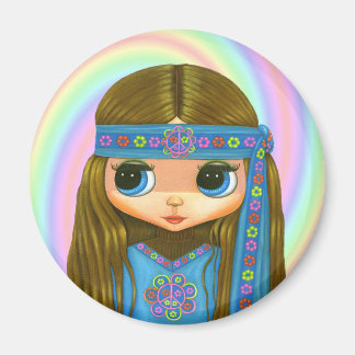 Bloemmacht Hippie Doll Magneet
