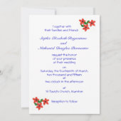  Bloemmacht Huwelijksuitnodiging Kaart (Achterkant)