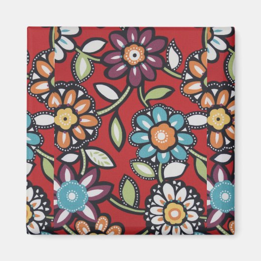 bloemmagneet magneet (Voorkant)