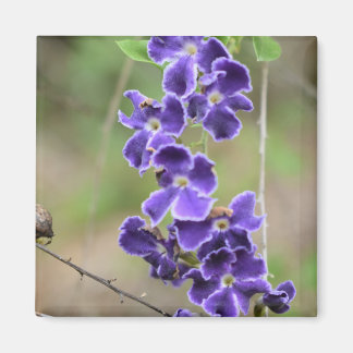 Bloemmagneet paarse geisha meisje magneet