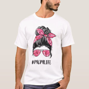 Bloemmam Life Messine Bun Hair Sunbril Pink Mot T-shirt